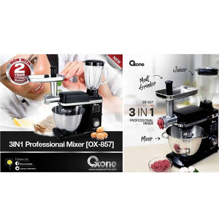 Oxone Stand Mixer 3in1 Professional Blender - OX857